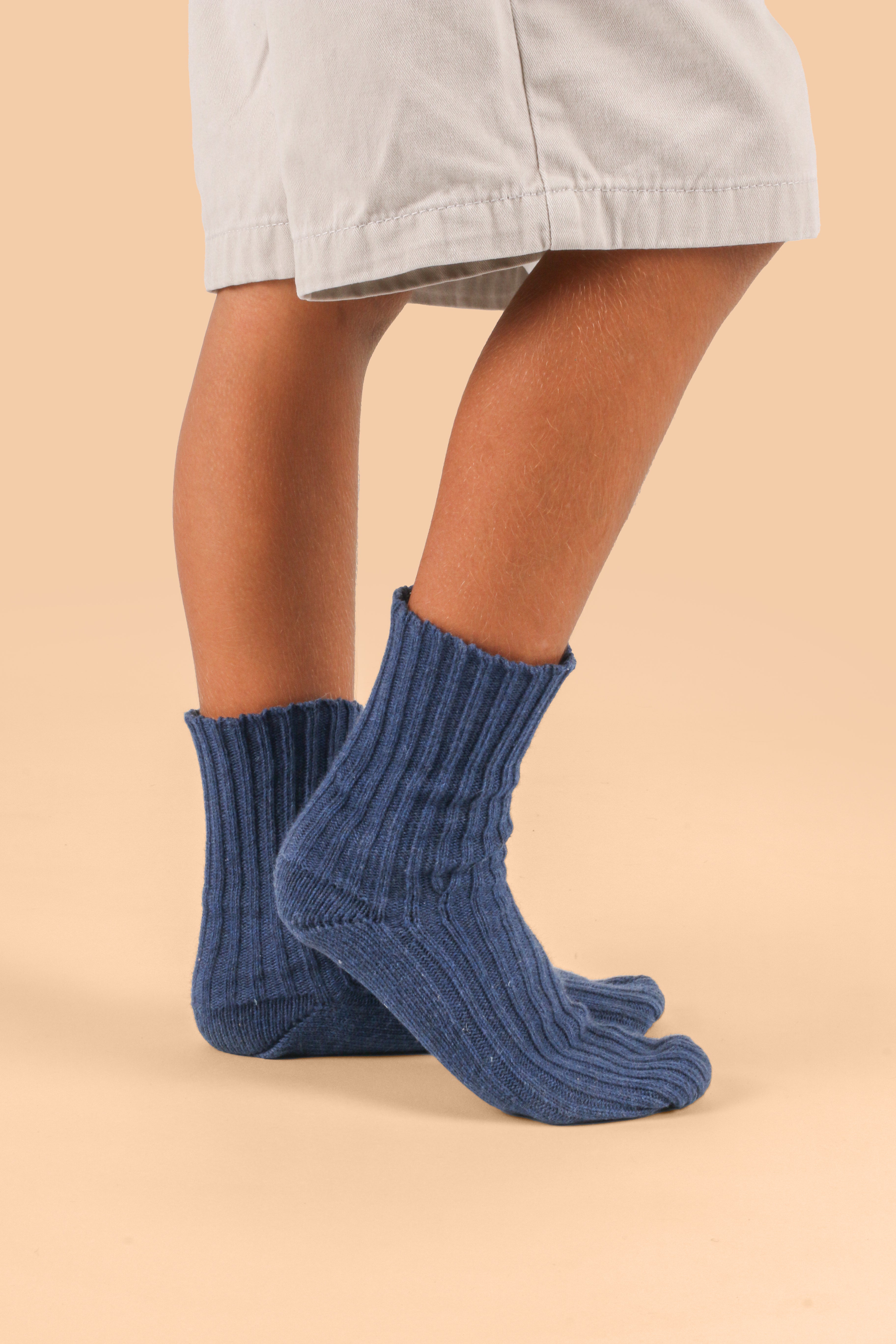 Latex-Free Organic Cotton Knitted Kids’ Socks (3pairs/pack)