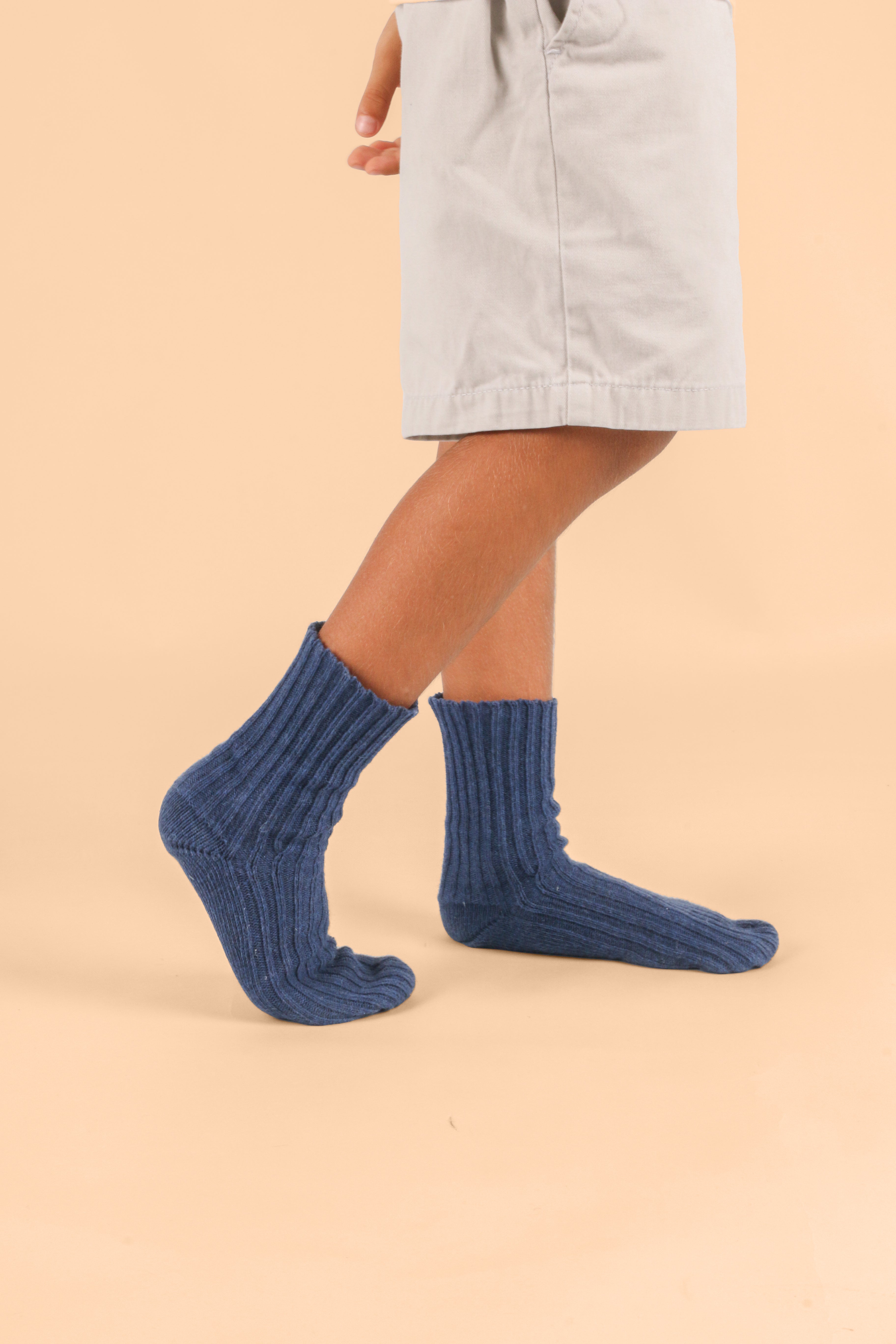 Latex-Free Organic Cotton Knitted Kids’ Socks (3pairs/pack)
