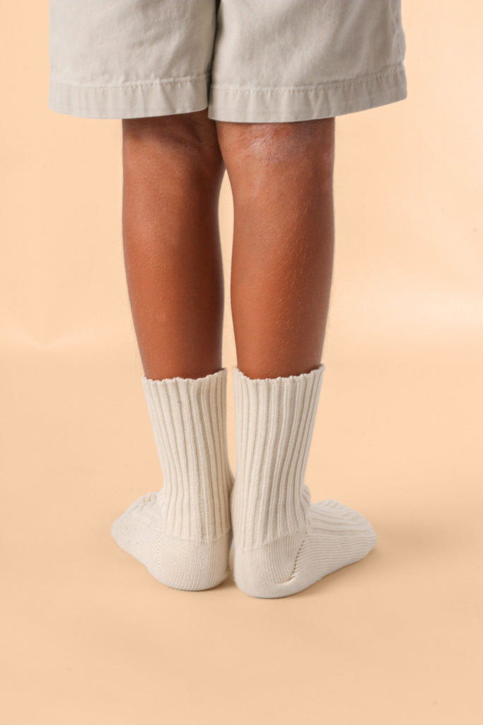 Latex-Free Organic Cottonique Knitted Kids' Socks
