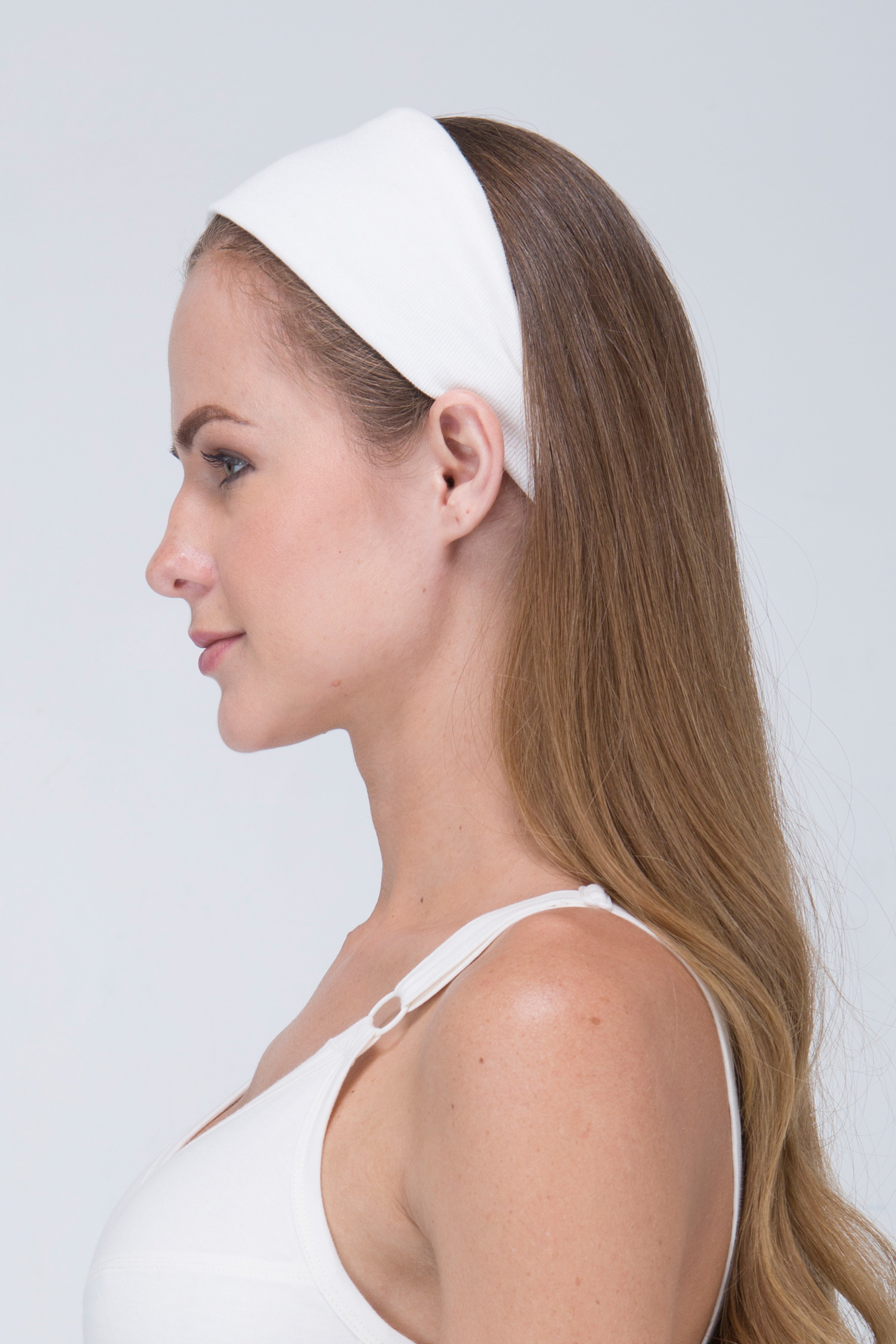 Cotton Headband Elasticized- 100% Organic Cotton (2/pack)