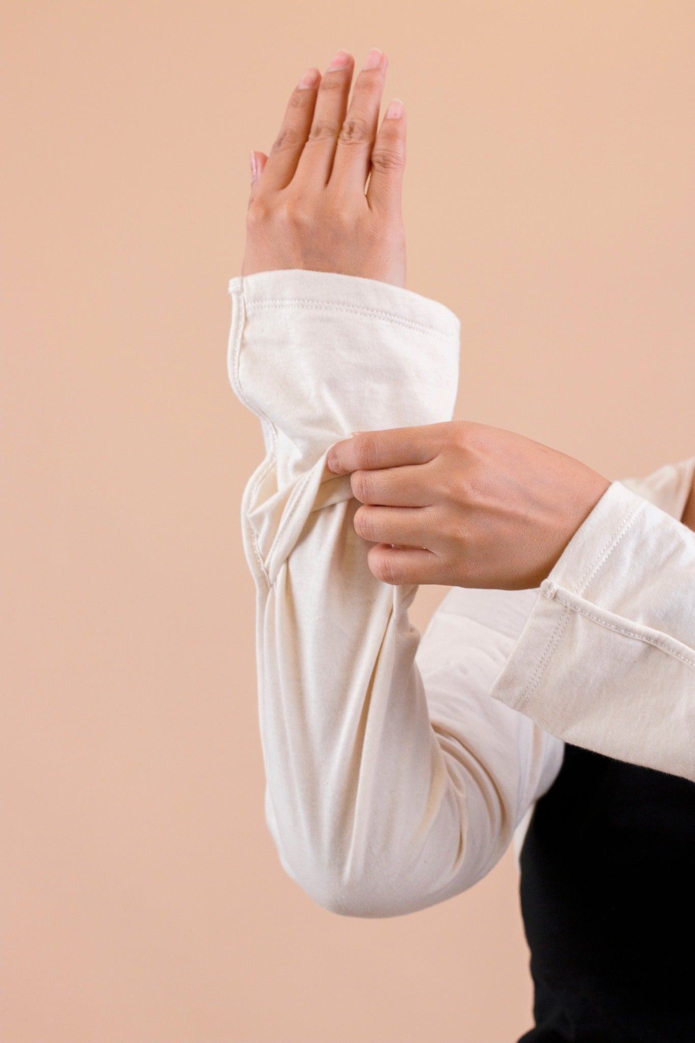 Allergy-Free Long Sleeve Bolero Shrug with Reversible Mittens