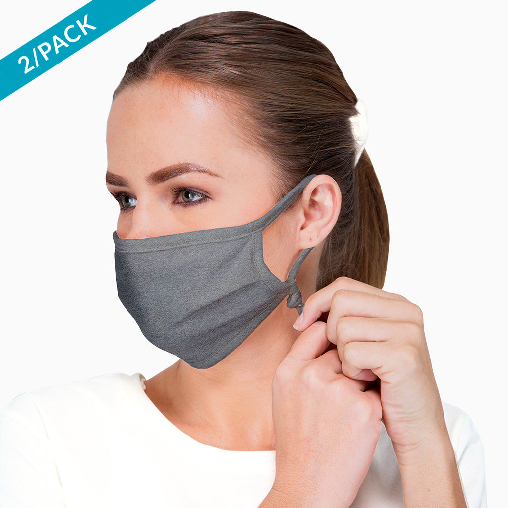 Hypoallergenic Face Mask with Adjustable Earloops (2/pack )