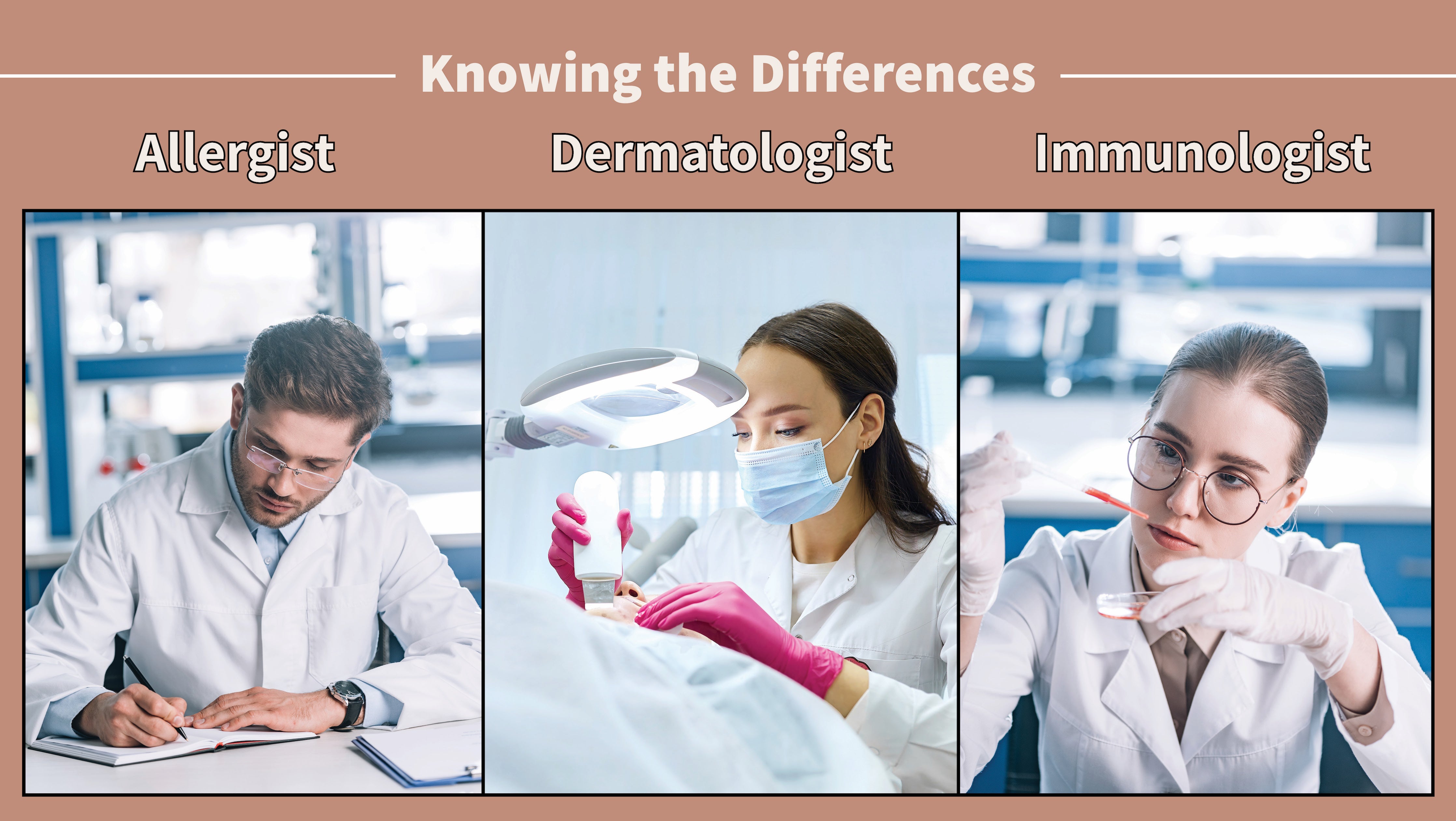 The Differences Between an Allergist, a Dermatologist, and an Immunologist
