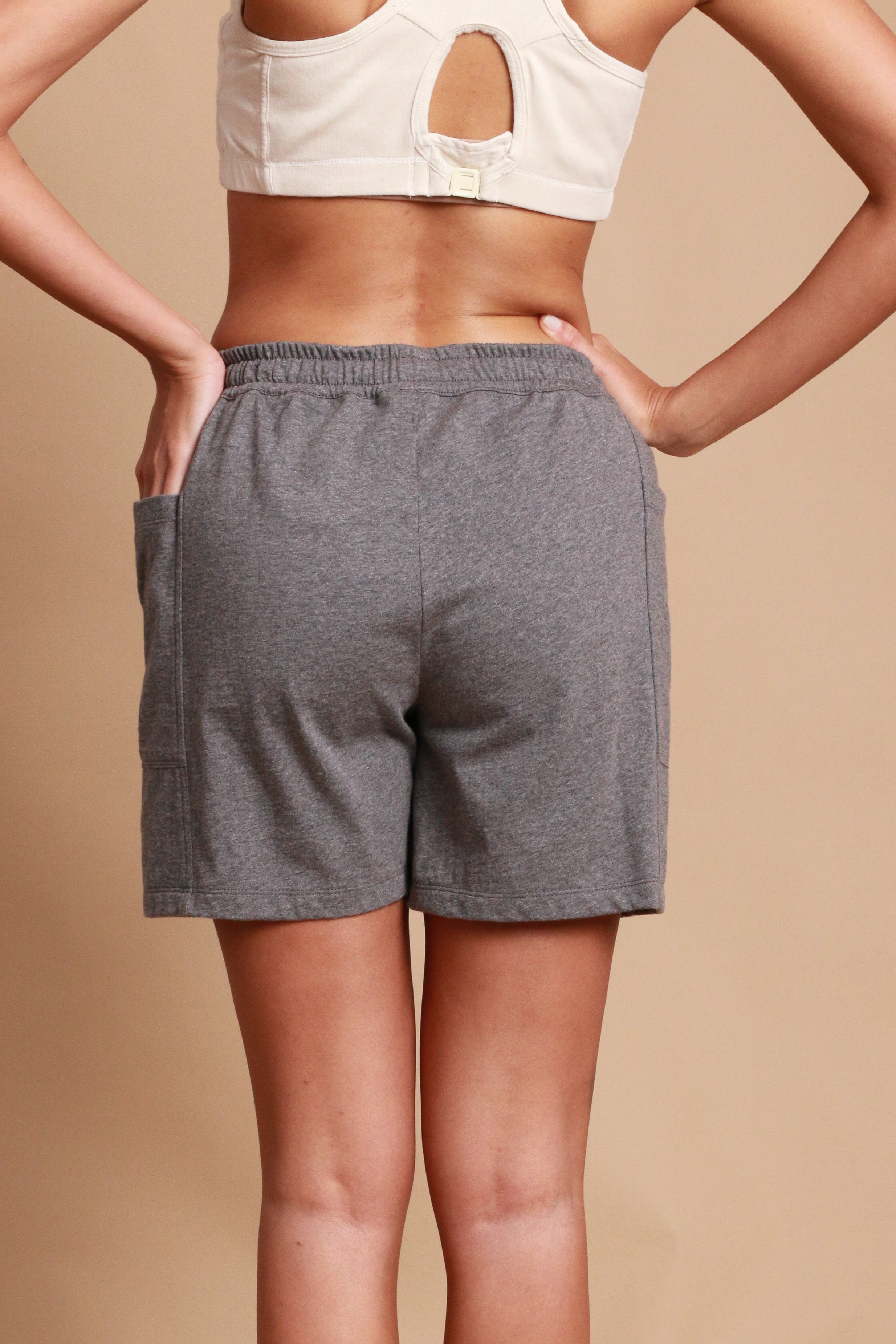 Women's Elasticized Lounge Shorts with Drawstring