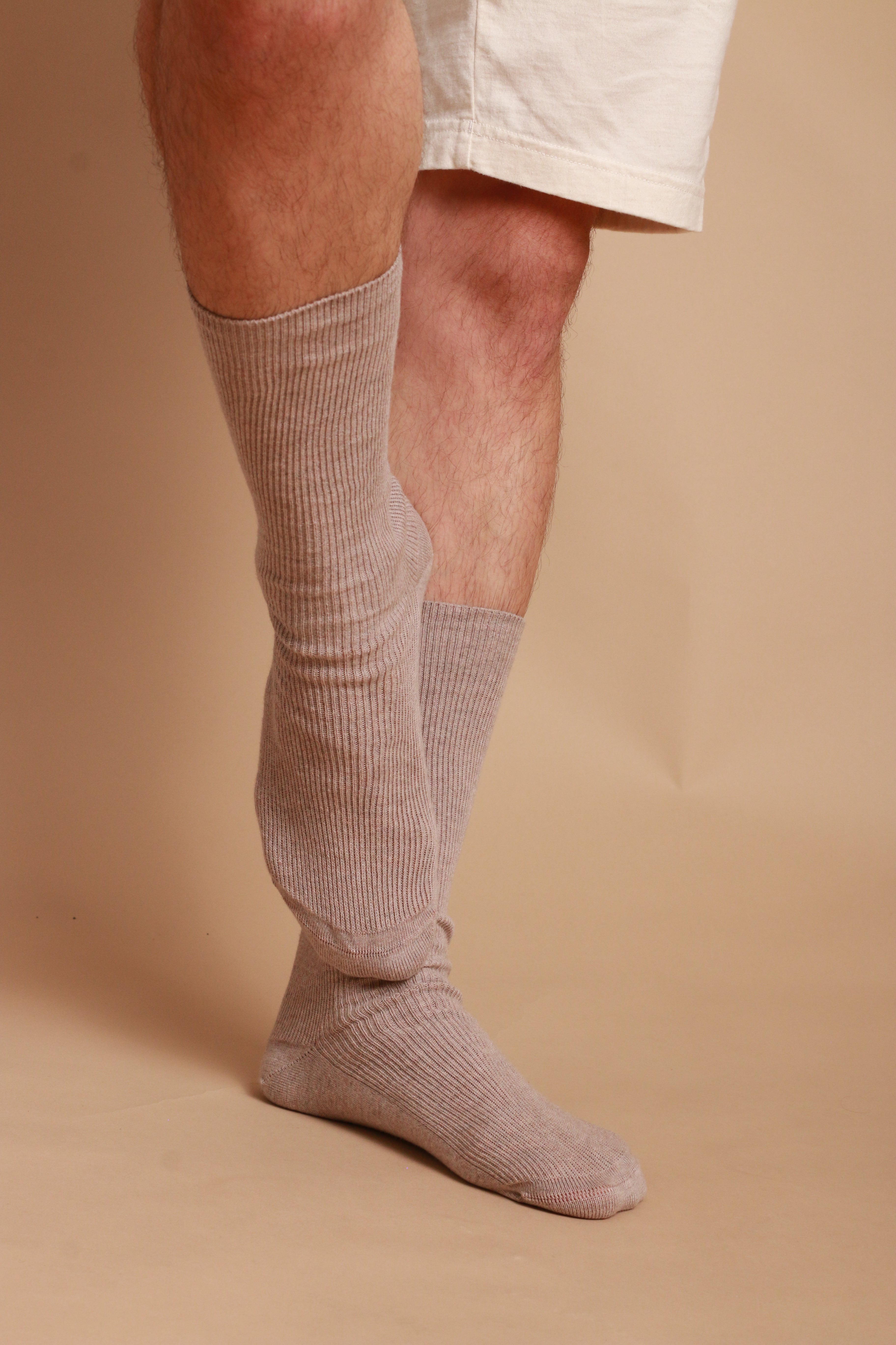 Lightweight Latex-Free 100% Organic Cotton Crew Socks (2pairs/pack)