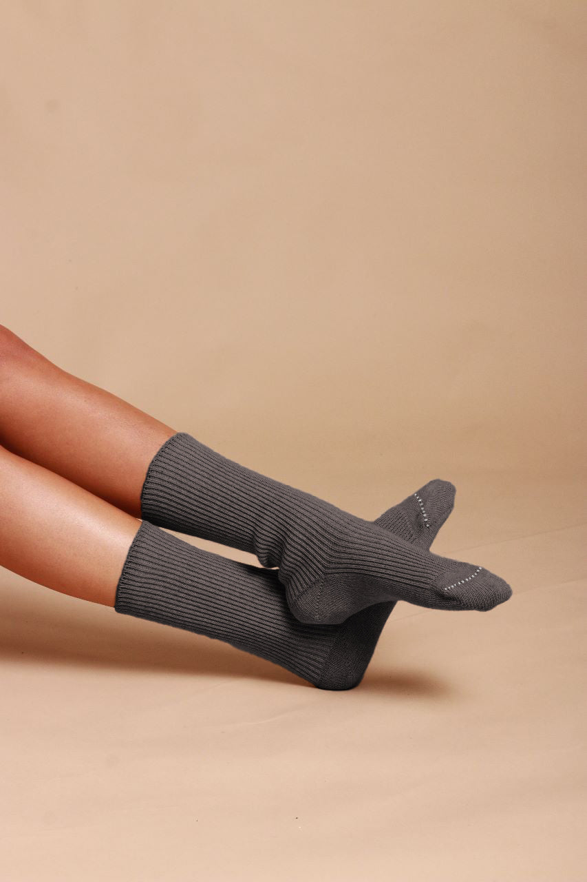 Elite Elastikfreie Socken aus 100 % Baumwolle (2 Paar/Packung) 