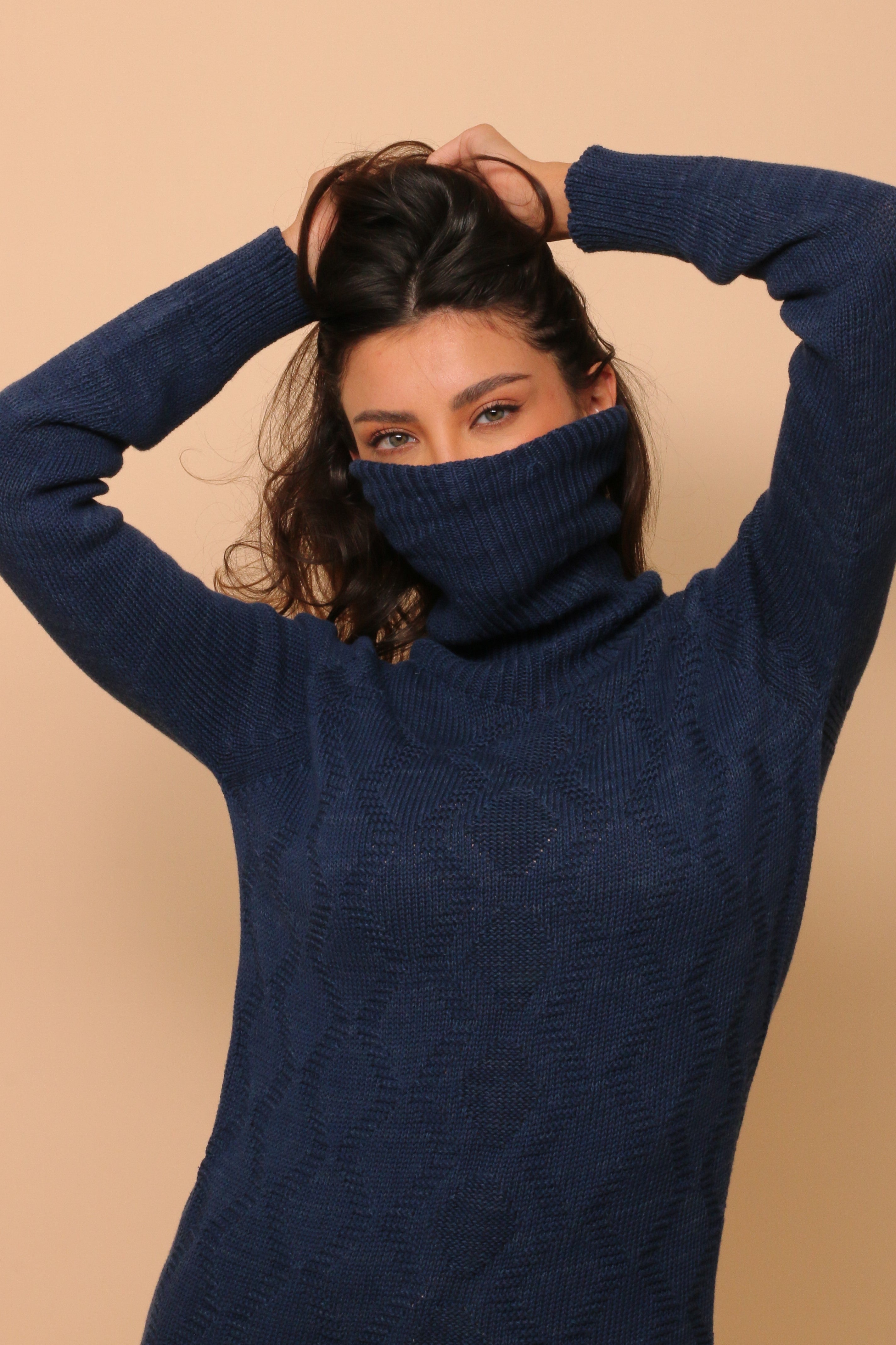 Women's Allergy-Free Knitted Turtleneck Long Sleeve
