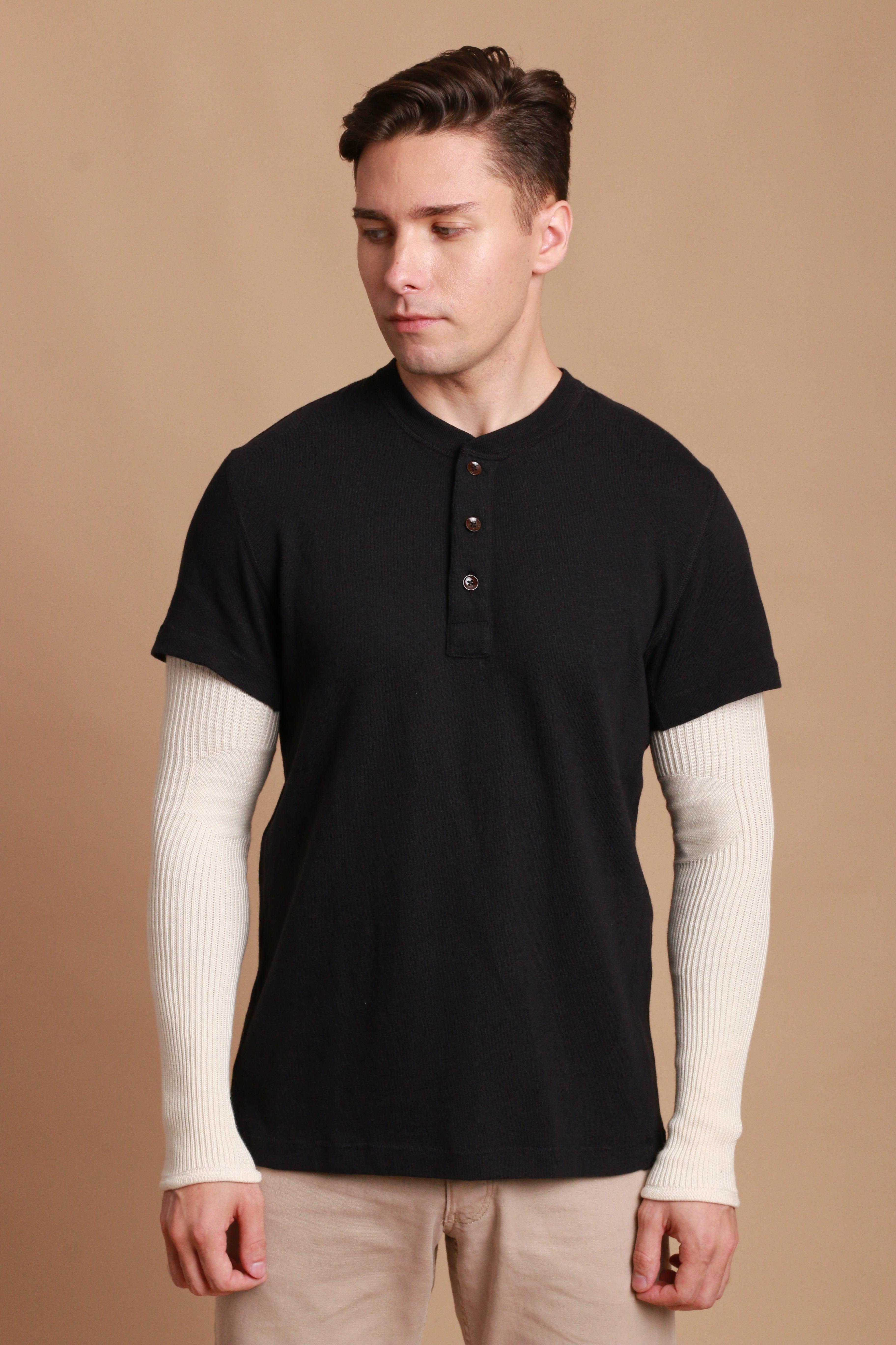 Men's 100% Organic Cotton  Knitted Arm Sleeve