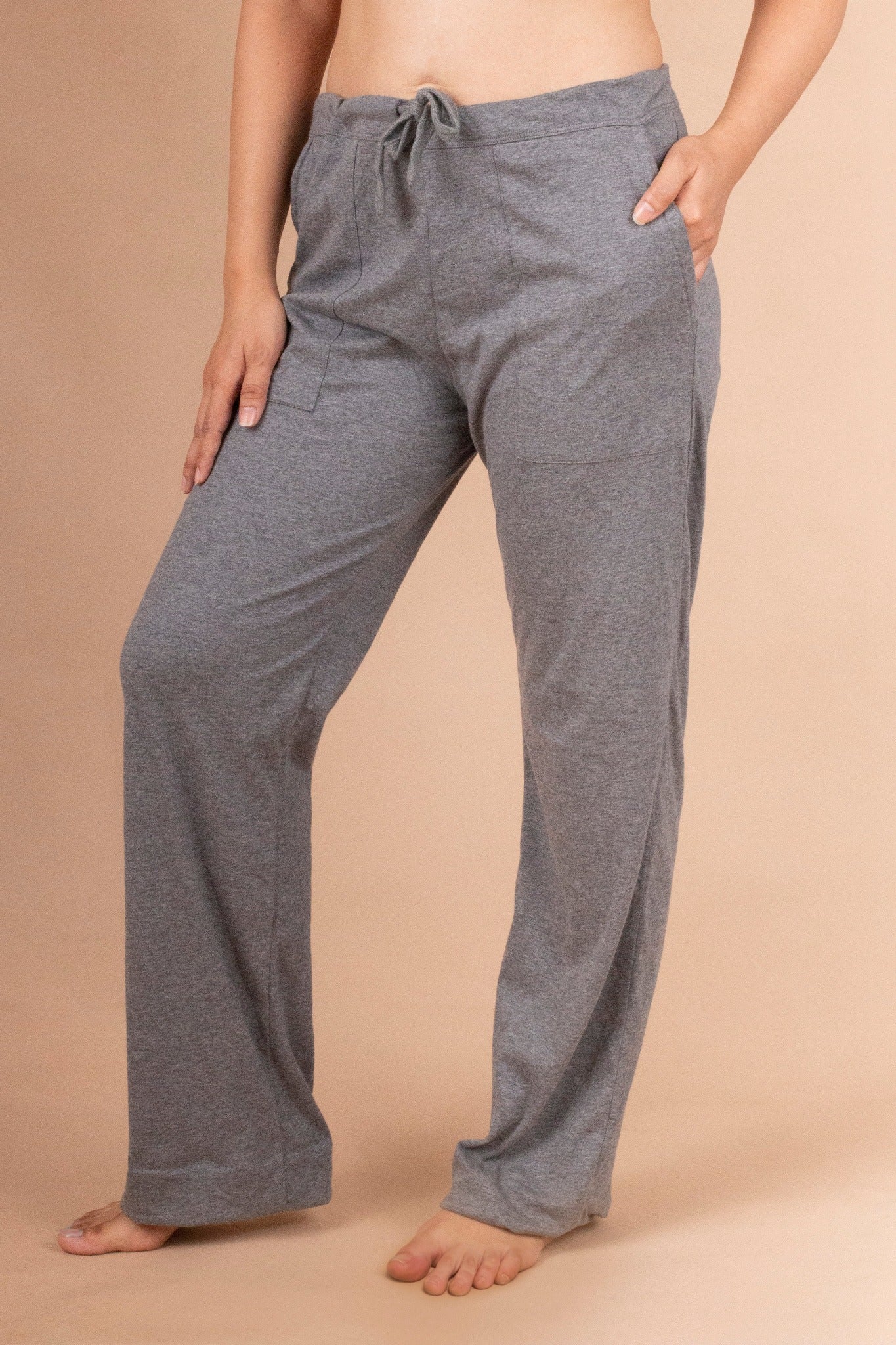 Cottonique Hypoallergenic Women's Drawstring Lounge Pants (5) :  : Fashion