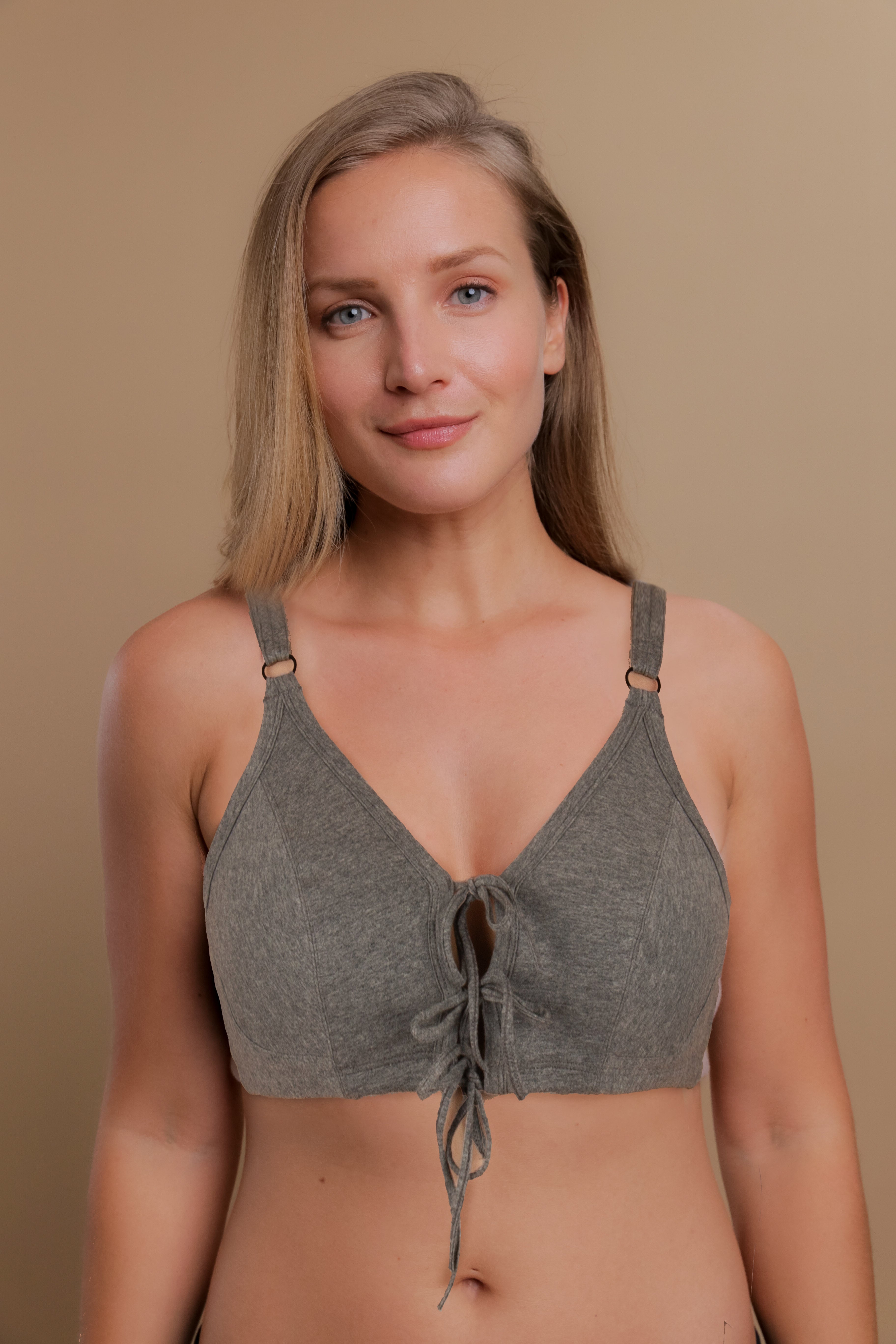 Cottonique Women's Hypoallergenic Side-Tie Bra Made from 100% Organic  Cotton (42DD, Black) at  Women's Clothing store