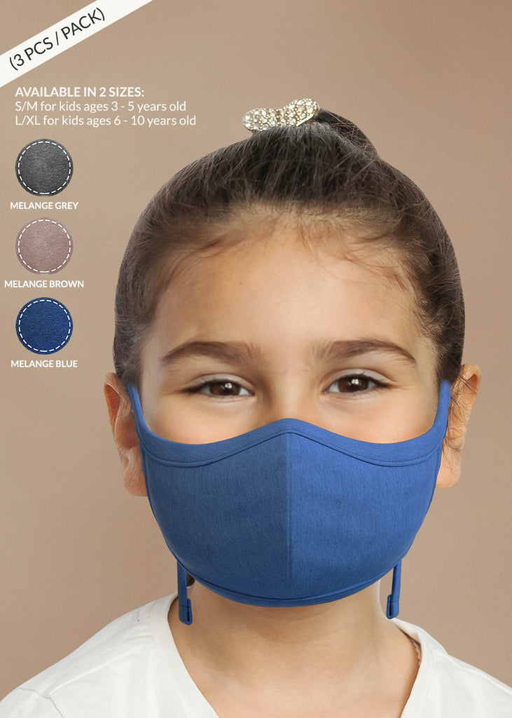 Hypoallergenic Kid’s Face Mask with Adjustable Earloops (3/pack)