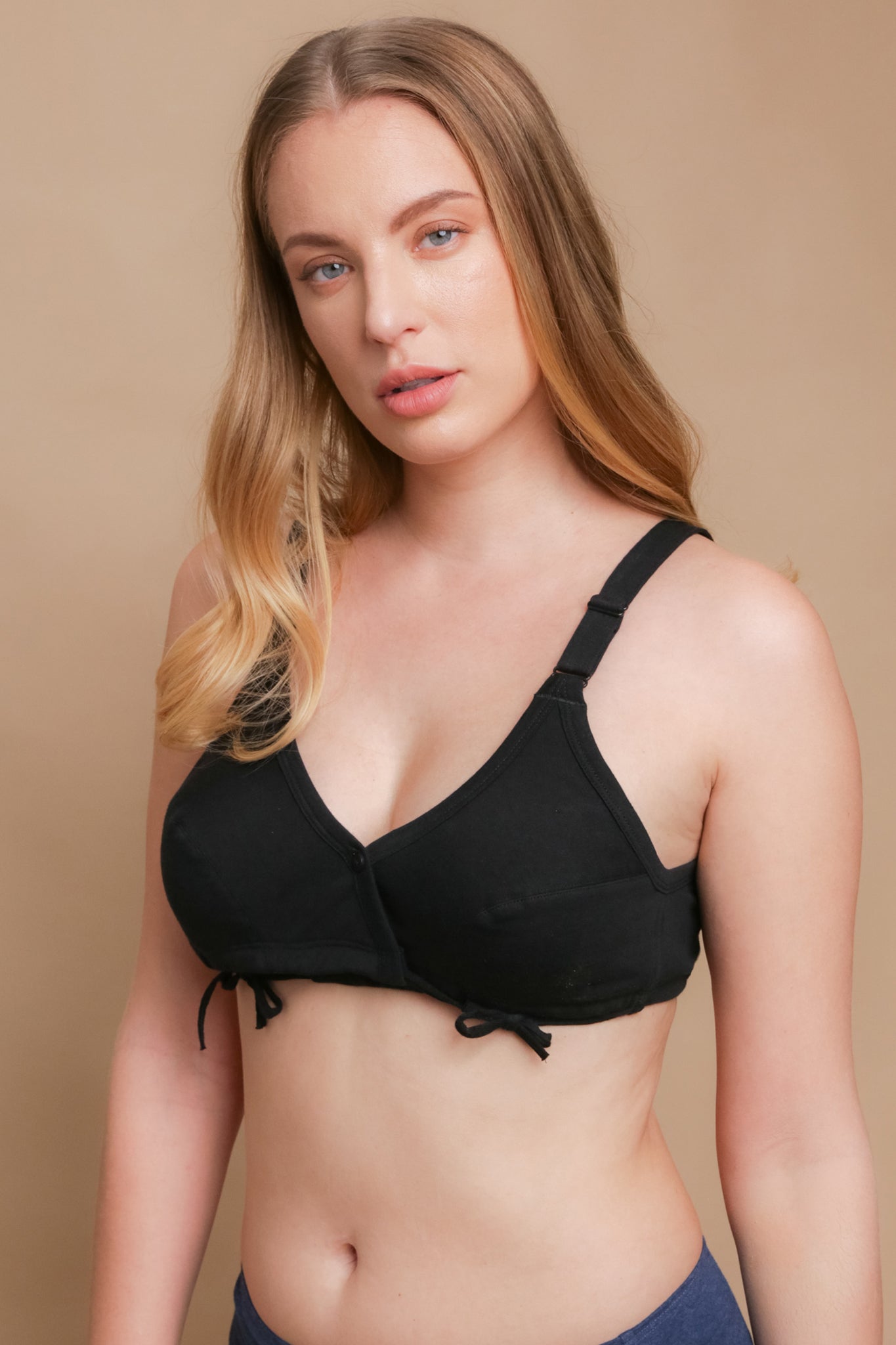 Organic Cotton Slimfit Bra with Adjustable Band (Natural) – Cottonique -  Allergy-free Apparel