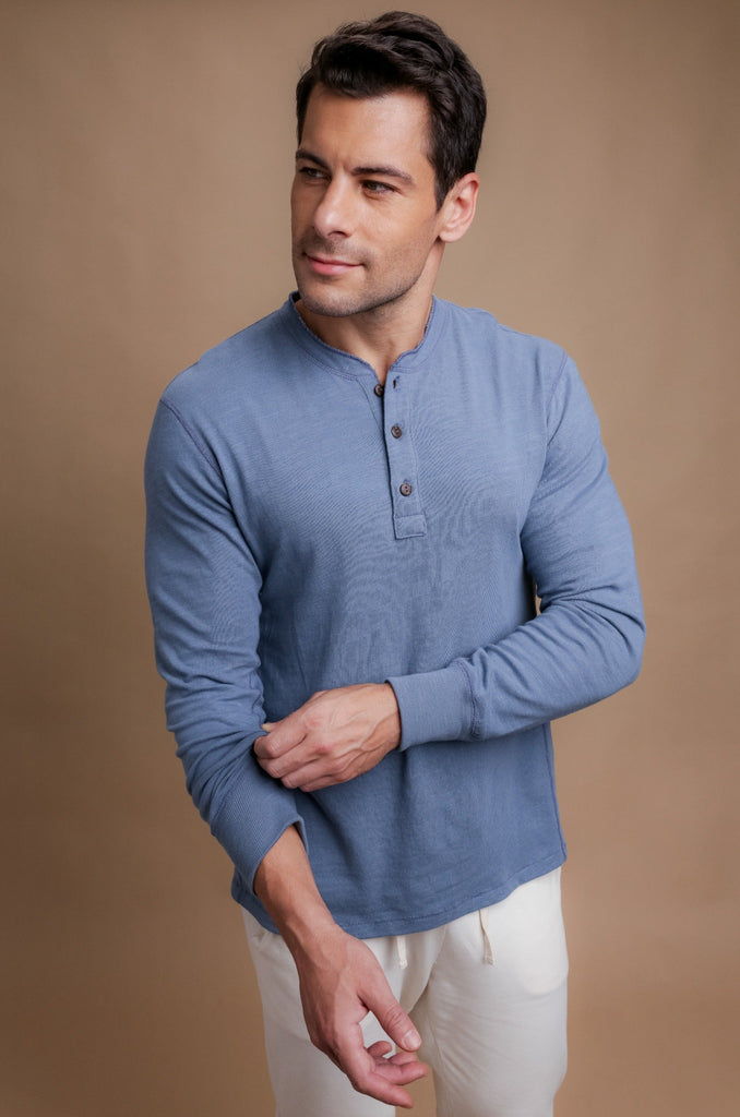 Men's Henley Long Sleeve Shirt