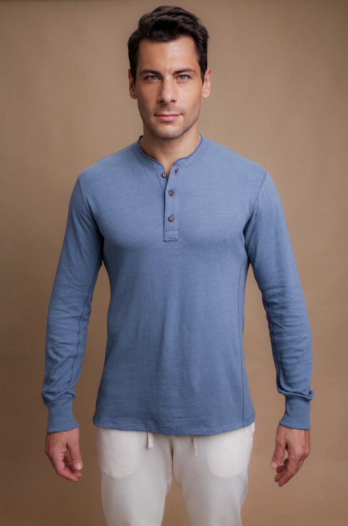 Men's Henley Long Sleeve Shirt