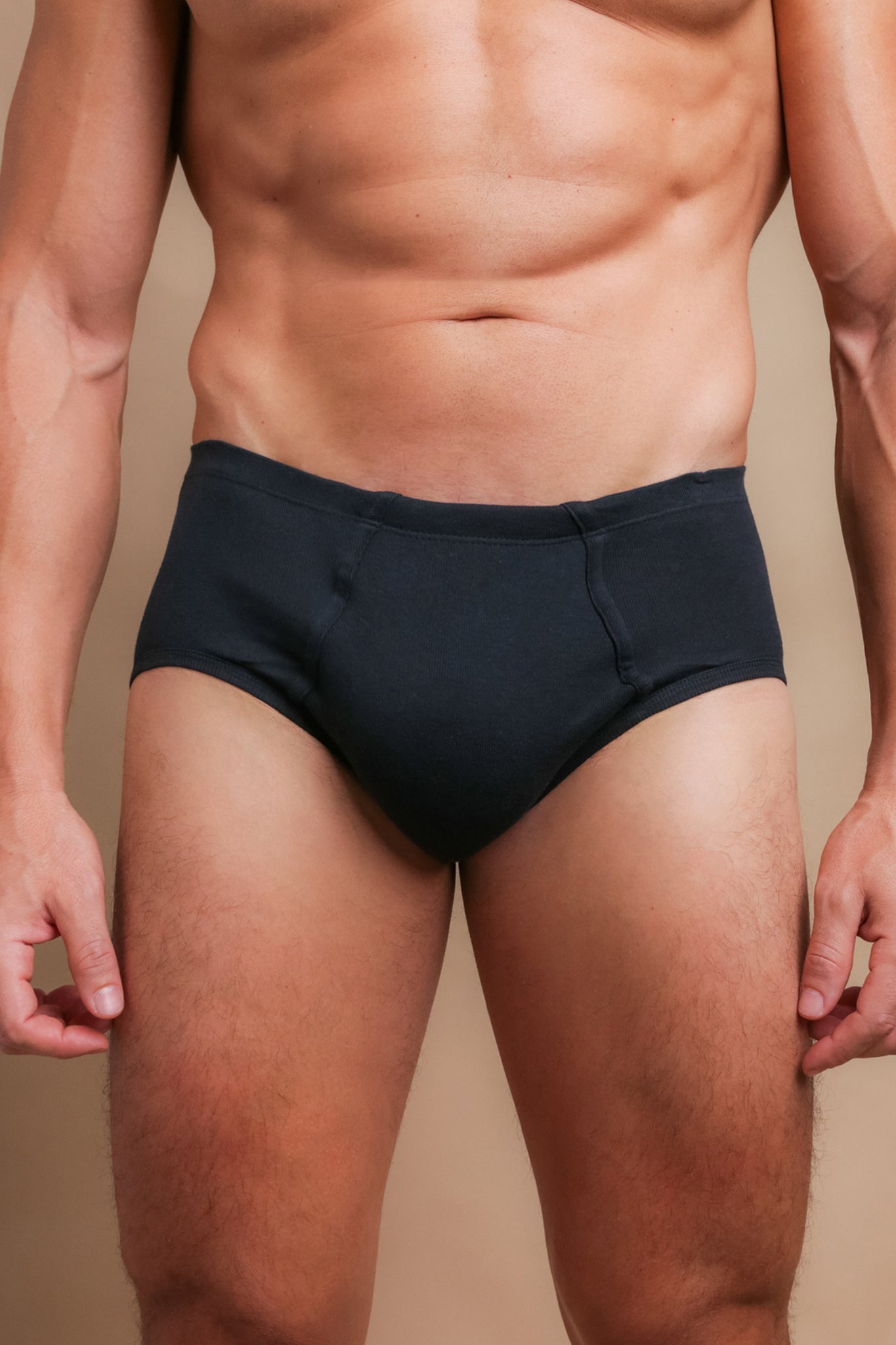Cottonique Men's Hipster Brief (Small) Ivory at  Men's