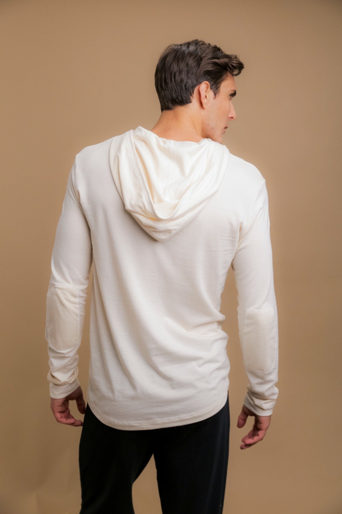 Men's Long Sleeve Lightweight Jersey Hoodie – Cottonique - Allergy-free  Apparel