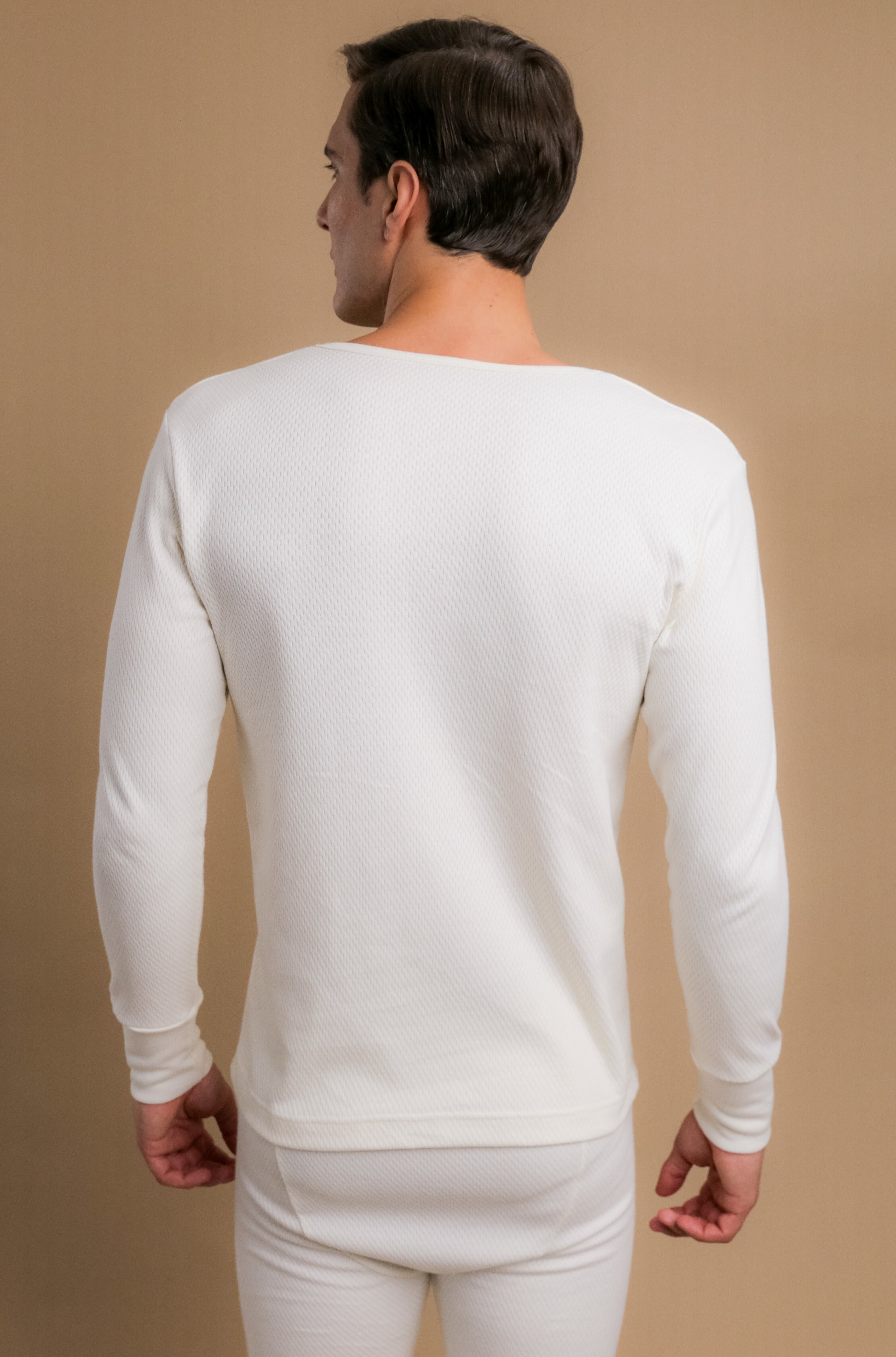 Hypoallergenes Herren-Thermo-Langarmshirt (Natur) – Cottonique -  Allergy-free Apparel