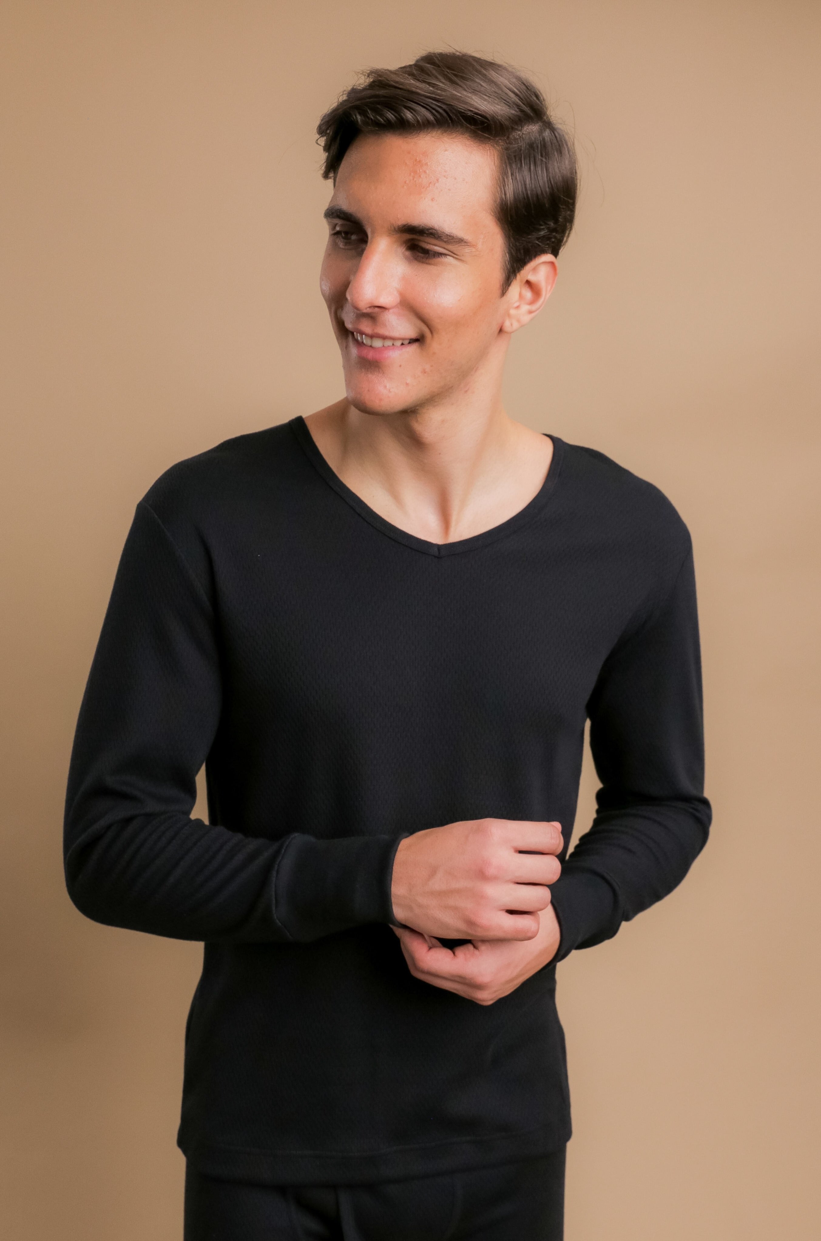 Hypoallergenic Men's Thermal Long Sleeve (Black) – Cottonique -  Allergy-free Apparel