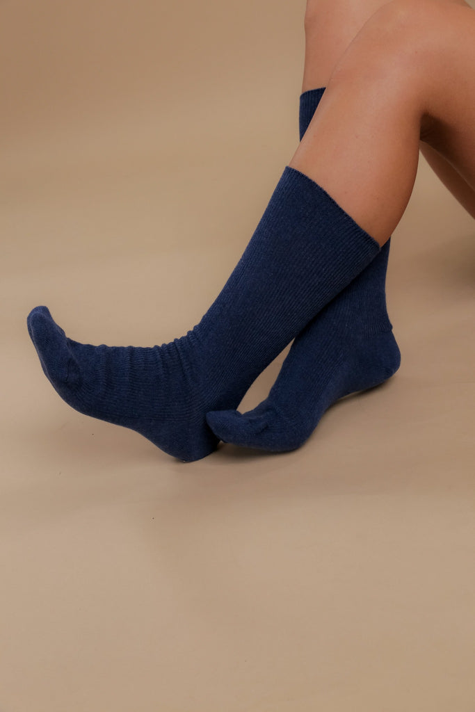 Lightweight Latex-Free 100% Organic Cotton Crew Socks (2pairs/pack) - Cottonique